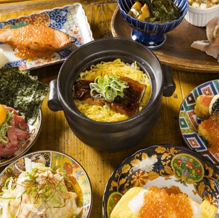 【2H飲み放題】生マグロユッケや選べる土鍋ご飯が付いた「贅沢コース」【全8品】