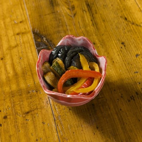 季節野菜の揚げ浸し