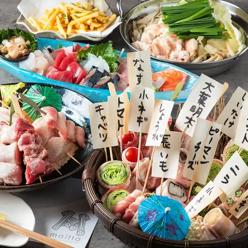 【含無限暢飲】蔬菜肉捲套餐 7,000日圓