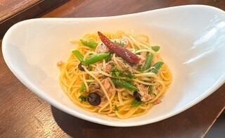 本日のアーリオ・オーリオパスタ