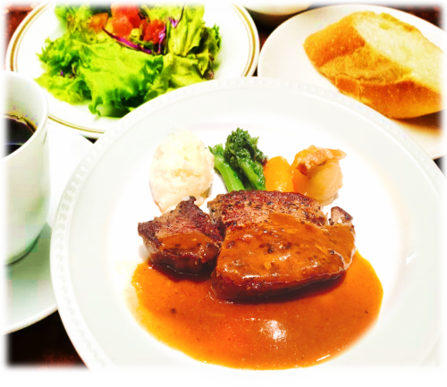 国産牛フィレステーキランチ