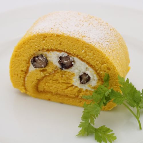 Pumpkin roll made with rice flour