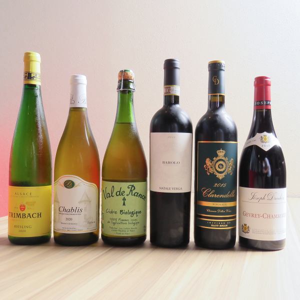 We have a large selection of recommended wines!