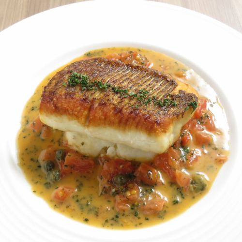 White Fish Poiret ~Scorched Butter Sauce or White Wine Sauce