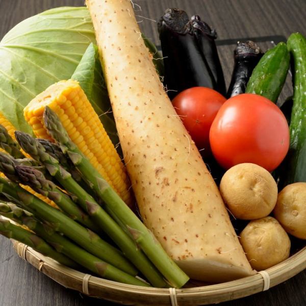 肉や魚はもちろん、野菜にもこだわりあり！