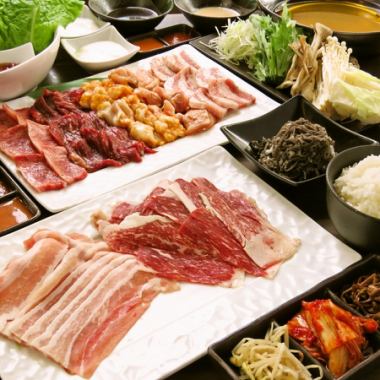 しゃぶしゃぶ焼肉コース!2時間エコノミー飲み放題付き!6000円→5000円
