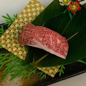 宮崎牛赤カルビ寿司　2貫