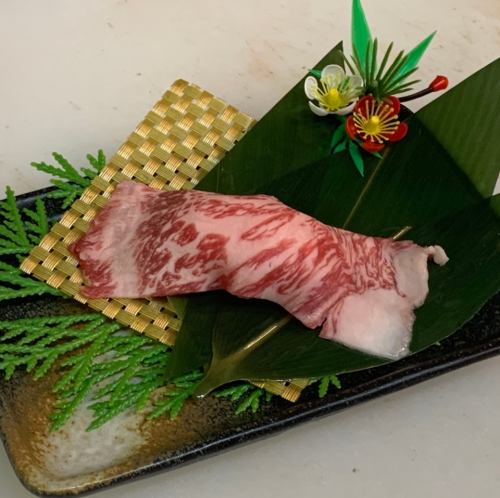 Miyazaki beef koune sushi 2 pieces