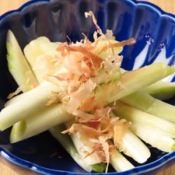 Salted island scallions