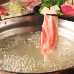 Agu pork shabu-shabu set