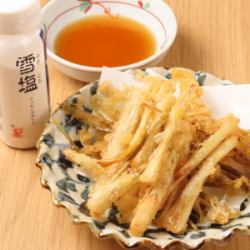 Island scallion tempura