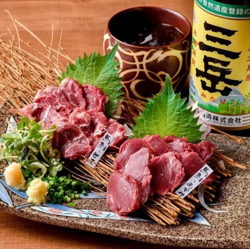 馬刺し2種盛り