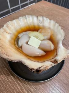 Sea-grilled scallops