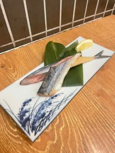 Grilled Pacific Saury with Pickled Saury