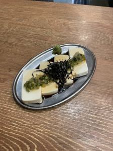 Cold tofu topped with Yamagata dashi