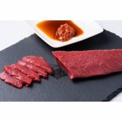 Domestically-produced horsemeat sashimi top-quality fillet