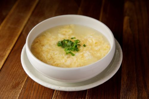 Egg drop soup / Wakame soup