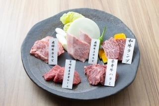 定番5種盛り【飛騨牛カルビ/赤身牛ハラミ/赤身ロース/飛騨牛上カルビ/和牛ランプ】