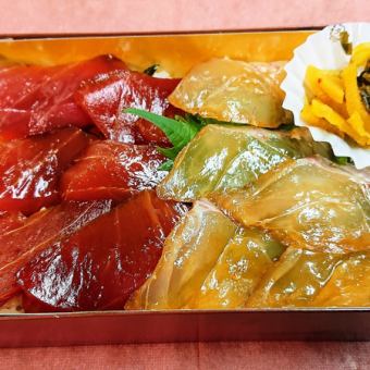 青唐辛子醤油の漬け弁当