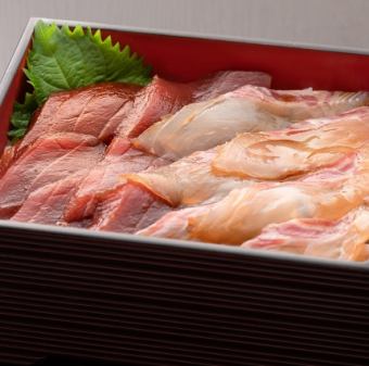 Green chili pepper soy sauce bento