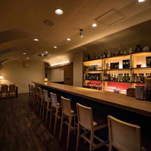 和のカウンター席あり