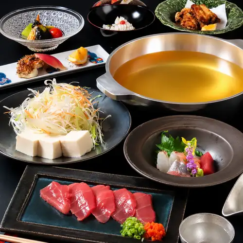 新鮮なまぐろを使用した贅沢な葱鮪コース!