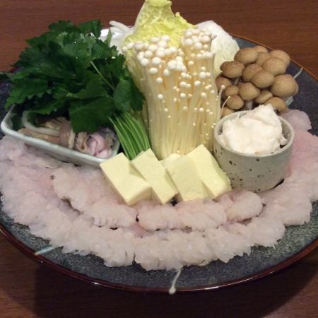 【前どれハモづくしコース】 全6品 前どれの鱧をご賞味下さい。コース料金5000円(税込)