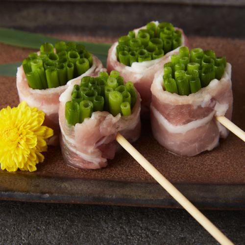 [Vegetable skewers] Green onion skewers
