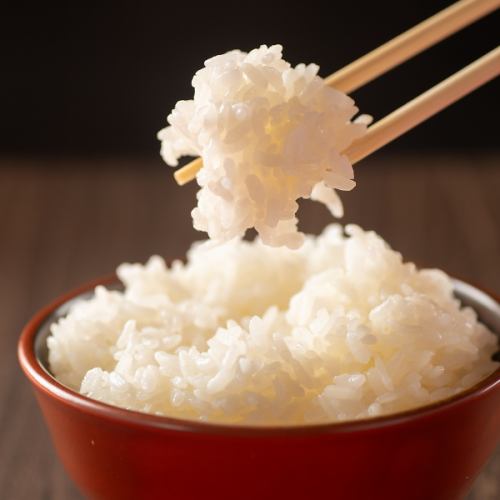 Carefully selected rice selected by rice professionals is cooked with masterful techniques.