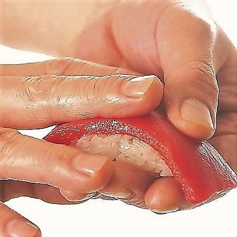 Specialty nigiri sushi that shows the skill of the craftsman