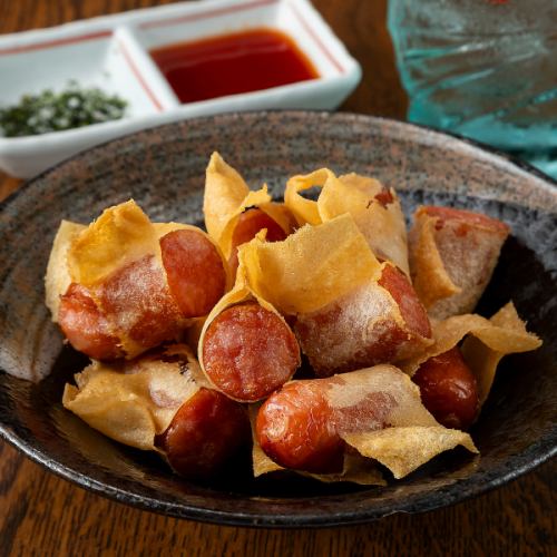 [Entry No. 5] Crispy! Vienna sausage spring rolls