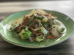 Stir-fried meat vegetables