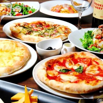 [Great value for money!] Choose from 8 dishes including pizza and today's pasta♪ Includes 2 hours of all-you-can-drink [Weekday-only course] 3,000 yen