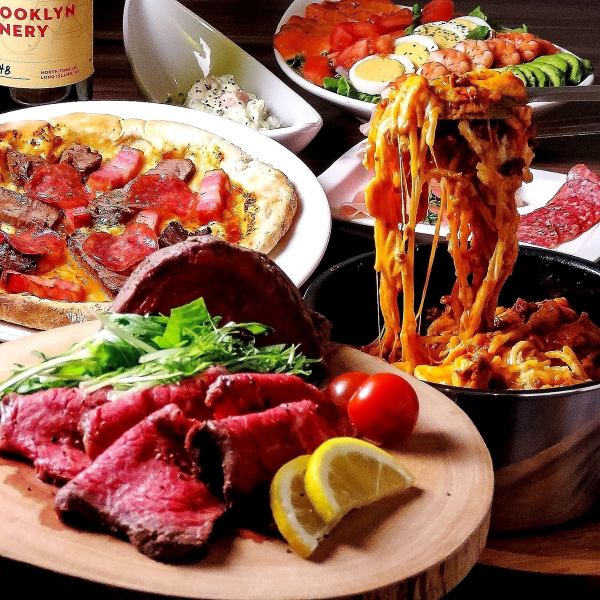 【こだわりの詰まった“大人の肉バル“】自家製ローストビーフ、ステーキなど…多彩な肉料理は必見♪