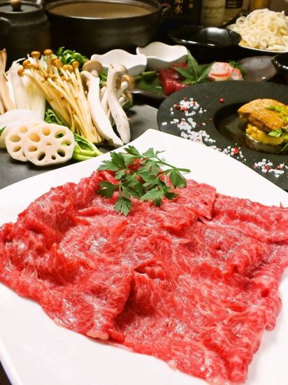 人気の国産牛サーロインなどコースでお肉を楽しめる♪