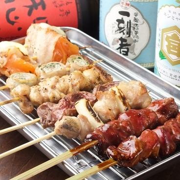 We offer yakitori from 100 yen, which is carefully grilled over charcoal!