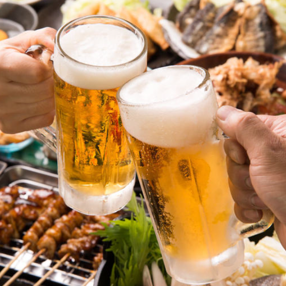季節の食材を使った120分飲み放題付きコース4,000円でご用意！