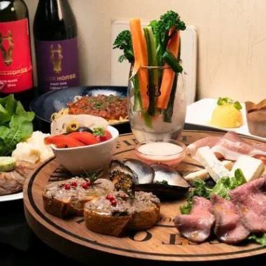 【平日限定価格♪】2時間飲み放題付き、満腹コース全4品6500円→6000円(税込)