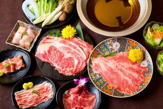 All-you-can-eat melt-in-your-mouth Wagyu beef rib roast! Shabu-shabu - Matsu - course