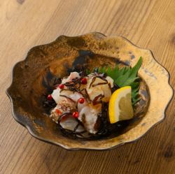 Sea bream and salted kelp carpaccio