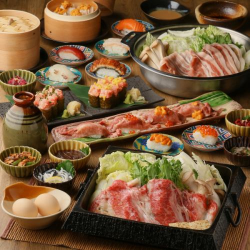 스시×샤브샤브가 무제한 뷔페♪