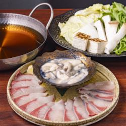 牡蠣鰤魚涮涮鍋 *請將牡蠣徹底煮熟後再食用（2人或以上）