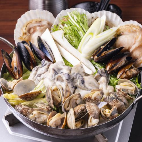 조개 냄비 ※굴, 홍합, 조개, 돛립(2명 전부터)