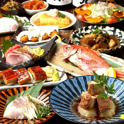 2時間飲み放題付き【忘年会・飲み会】ウメダ倶楽部冬の味覚コース 全13品