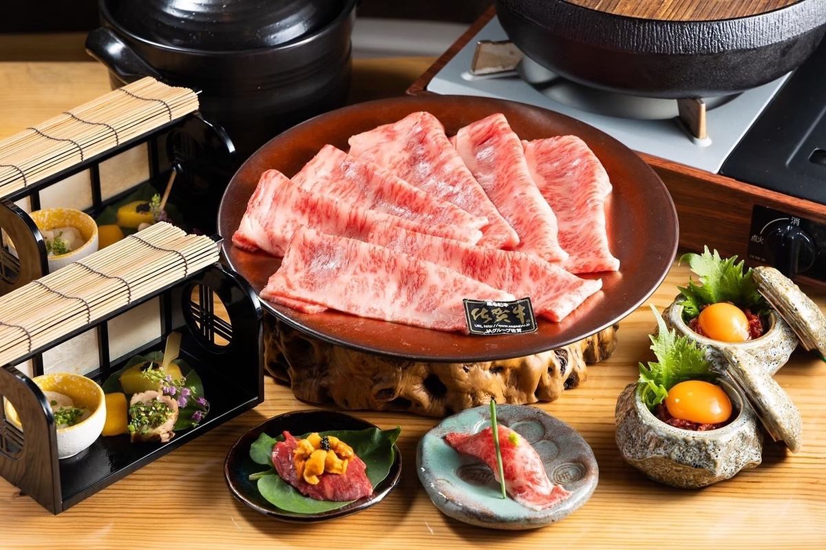 A 5-minute walk from Kurosaki Station! Enjoy carefully selected Saga beef in a high-quality Japanese atmosphere. [Niku Kappo Nagomi] has private rooms.