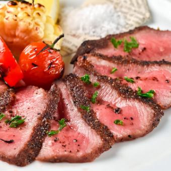 Food only [Seasonal welcome/farewell party course] A luxurious course with Saga beef tagliata and grilled domestic beef! 9 dishes including seasonal fish for 4,000 yen