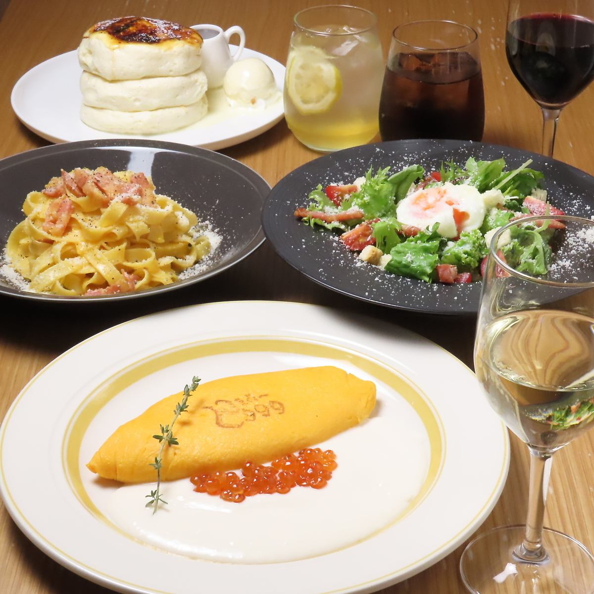 お子様連れ大歓迎◎上質な卵で作るパンケーキやこだわりの卵料理をお楽しみください♪