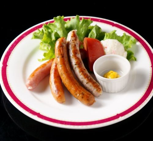 Assortment of 4 types of sausage