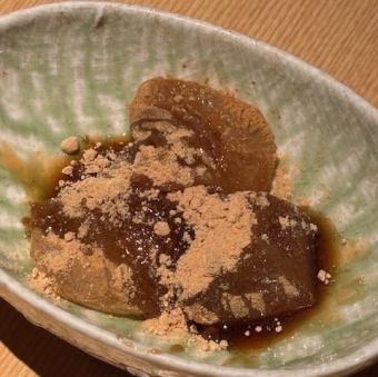 暖かいわらびもち