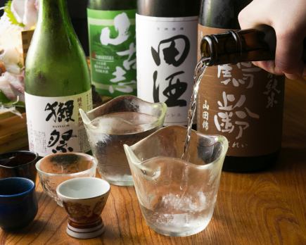 【地酒10種以上飲み放題付きの6000円コース】２H飲放付♪日本酒好きな方でいかがでしょうか？